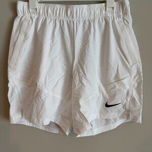 Nike FD5334-100 Mens Large Court 7" Shorts Tennis Pickleball Advantage White